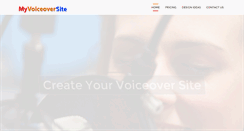 Desktop Screenshot of myvoiceoversite.com