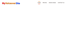 Tablet Screenshot of myvoiceoversite.com